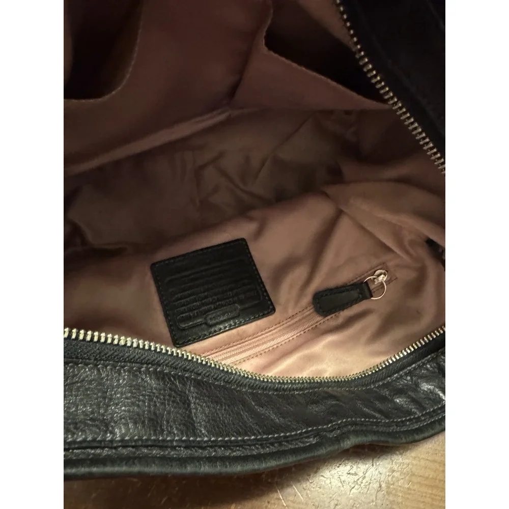 Coach Chelsea Leather Katarina Hobo Bag #18903 Black Pebbled Leather Classic Y2K